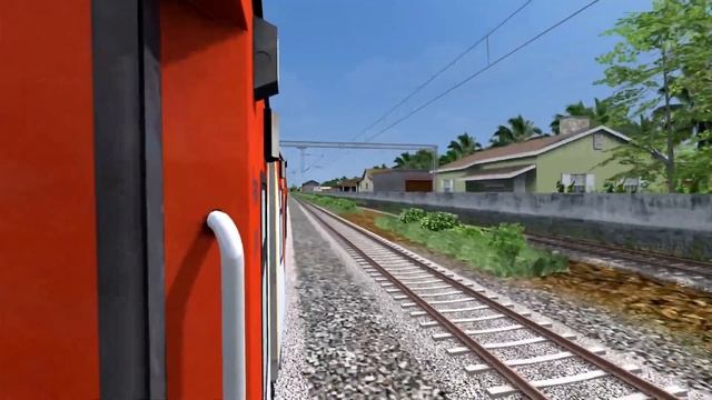 PARALLEL HIGH SPEED OVERTAKE OF TRAINS | KOLLAM JUNCTION | INDIAN RAILWAYS TRAIN SIMULATOR смотреть онлайн