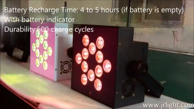 Wireless DMX Battery Powered RGBWA LED Par IR смотреть онлайн