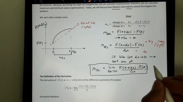 AB Definition of Derivative Day 1 Part 1 смотреть онлайн