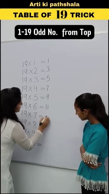 🤗Easy Trick to Learn Table of 19/Multiplication Table of 19/Maths Tables/Pahada #shorts #shortsfeed смотреть онлайн