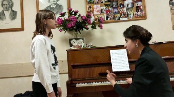 Открытый урок Рустамовой Анастасии Сергеевны , преподавателя академического вокала