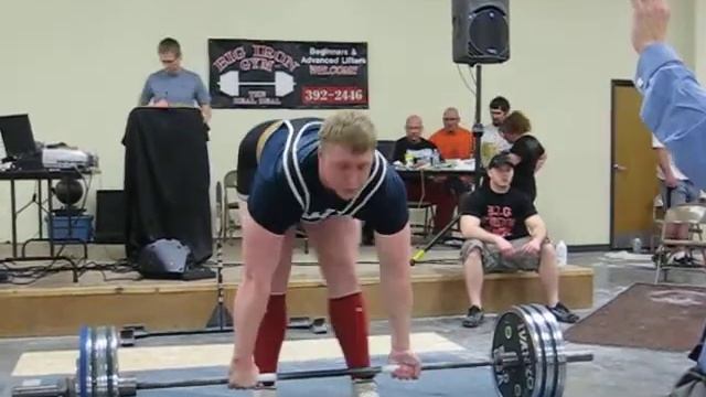 Dave Damminga 606 lb record-setting deadlift смотреть онлайн