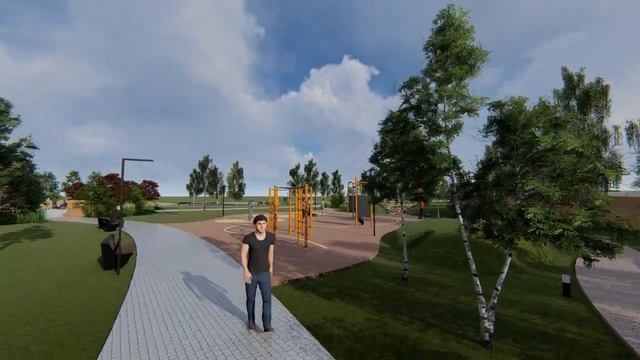 3D визуализация к проекту "Роща памяти" смотреть онлайн