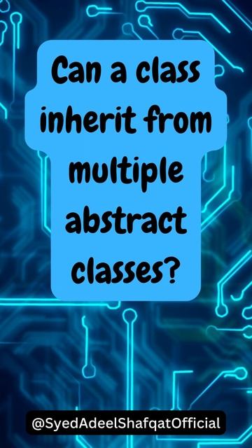 Can a class inherit from multiple abstract classes? #youtubeshorts #youtube #ytshorts смотреть онлайн