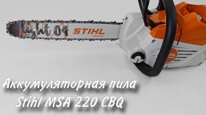 Обзор аккумуляторной пилы Stihl MSA 220 CBQ