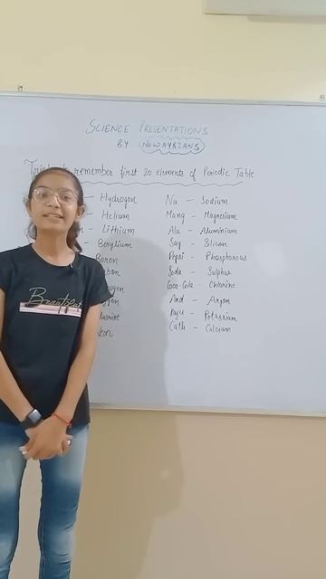 Trick To Remember 20 Elements Of Periodic Table \ Nuway Science Coaching