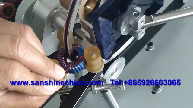 Belt type thick wire toroid winding machine (SS900B6-6.3 wind 0.8mm wire) @windingmachinechina смотреть онлайн