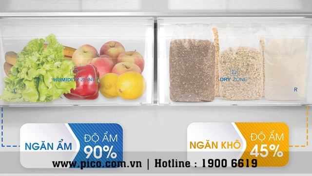 Tủ Lạnh Aqua AQR-IGW525EM(GP) 456 Lít Inverter Nâu- Pico.vn смотреть онлайн