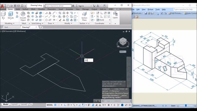 AutoCAD 3D Exercises Tutorials / Basics & Advance / Mechanical Part Model -4 смотреть онлайн