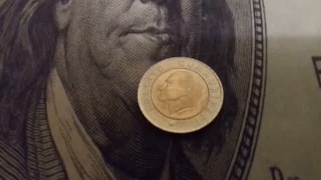 Ататюрский мост.  50 куруш 2018 Турция.