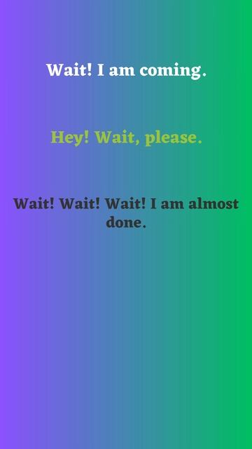 How to Politely Ask Someone to Wait Part 1 смотреть онлайн