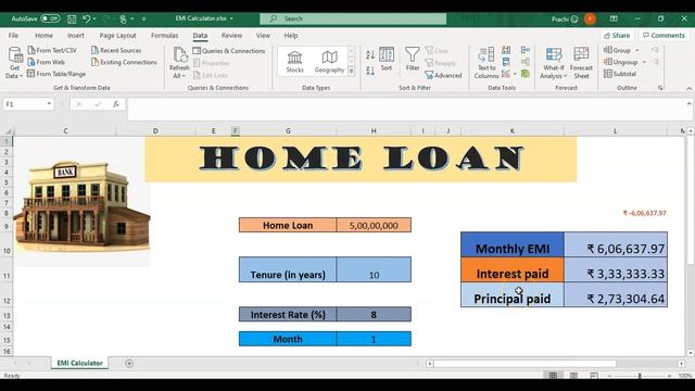 Advanced Excel: Learn to create your own EMI calculator in MS-Excel | PMT, IPMT, PPMT explained смотреть онлайн