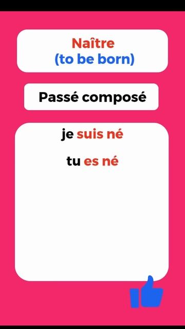 Conjugaison-Naitre-Passé Composé смотреть онлайн