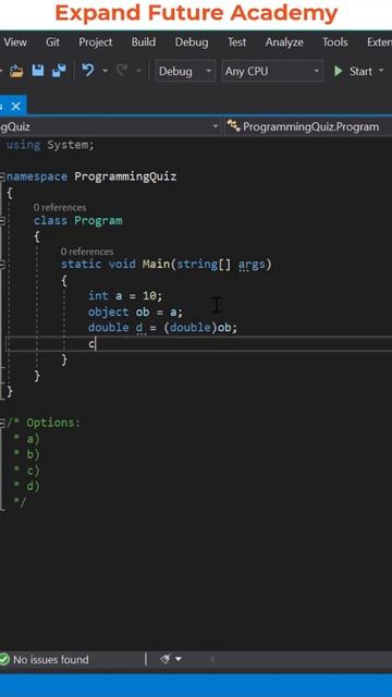 Programming Quiz Questions - Q13 - Expand Future Academy #Shorts #Programming смотреть онлайн