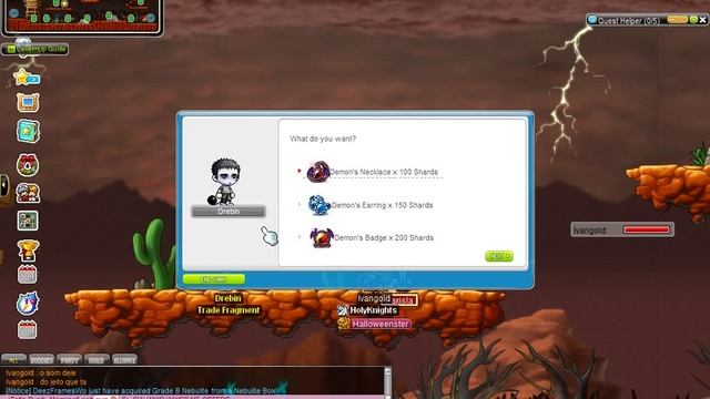 Maple Story- 100 Tynerum Shard trade смотреть онлайн