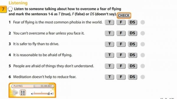 Aspect 10. Module 5. Progress Check. Ex 7 p. 74