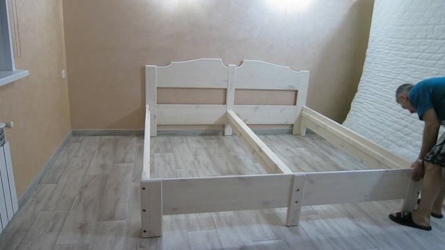двуспальная кровать из натурального дерева своими руками смотреть онлайн