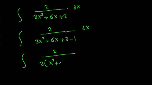 Integral of (6x + 8)/(3x^2 + 6x + 2) смотреть онлайн