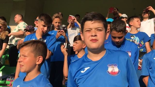 Воспитанники Огузспорта поют гимн Молдовы смотреть онлайн