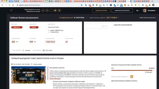 Холдинг Allunic и Презентация X100. Инвестиции в рестораны Суши Мастер! смотреть онлайн