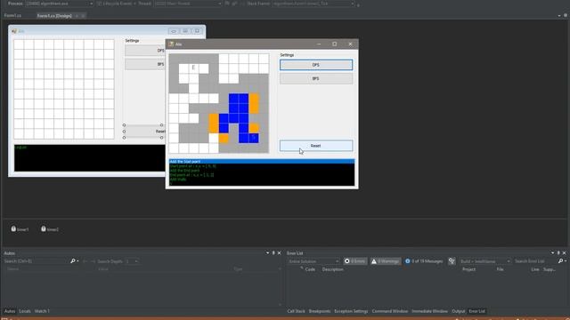 C# Winforms - DFS BFS algorithms смотреть онлайн