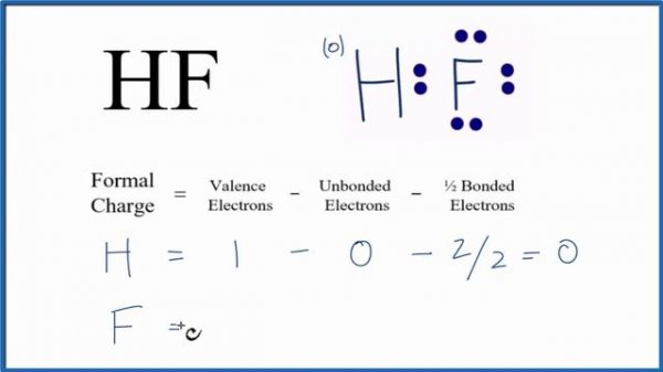 How to Calculate the Formal Charges for HF (Hydrofluoric acid)