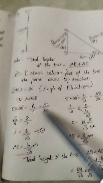 Applications Of Trigonometry Ex 9.1,2nd Question