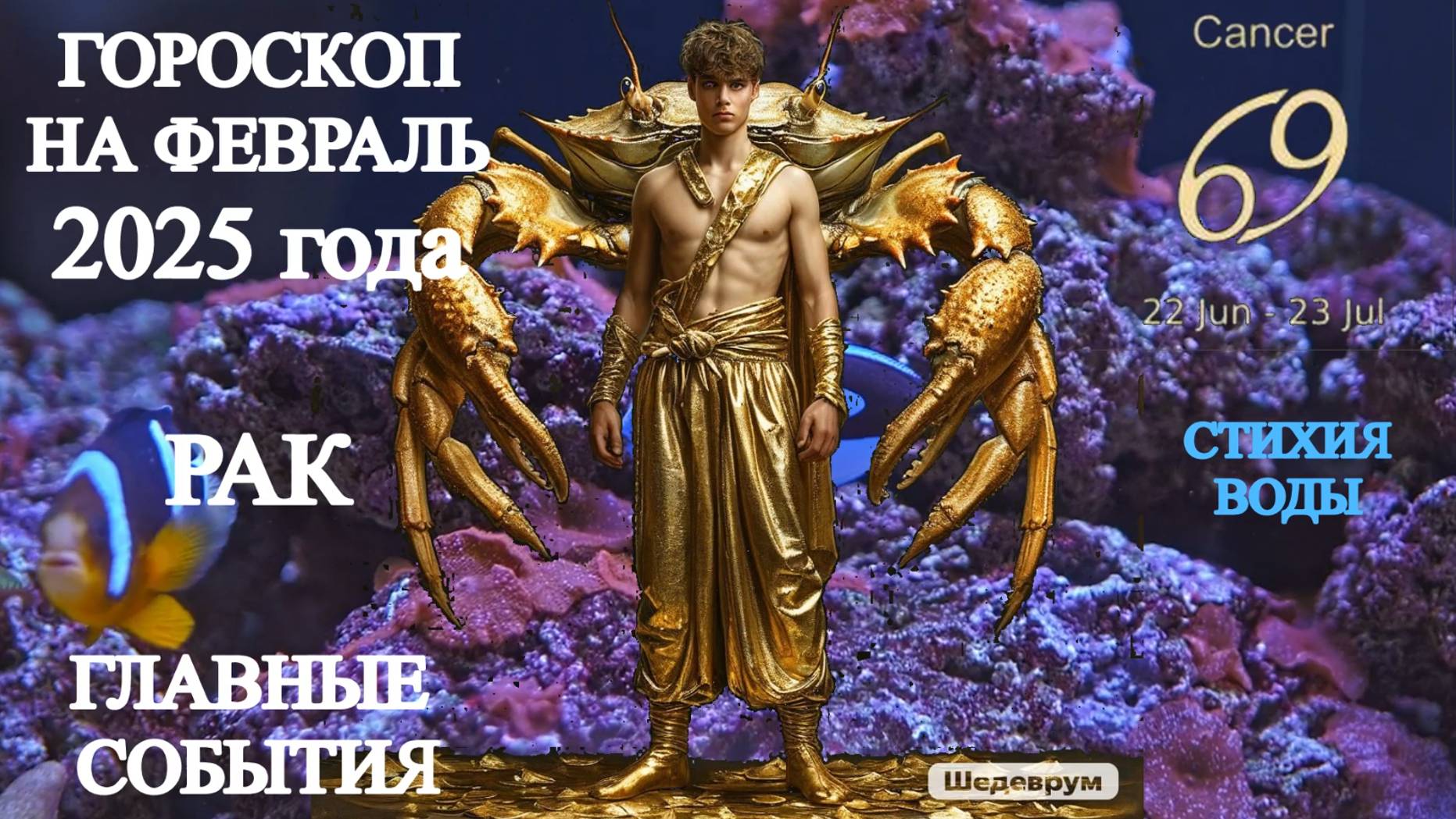 Гороскоп на февраль 2025 года. Рак. Главные события. смотреть онлайн
