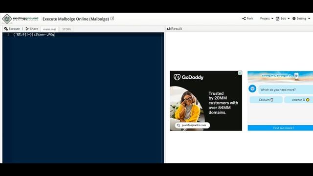 MALBOLGE PROGRAMMING LANGUAGE || HOW TO WRITE HELLO WORLD IN MALBOLGE смотреть онлайн