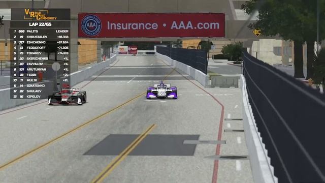VRC Indycar 2022 - Round 15 - Long Beach (rfactor2) смотреть онлайн