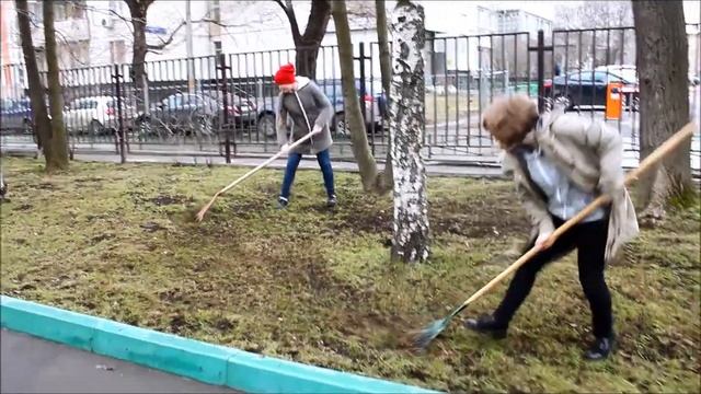 ГБОУ Школа 1288 Cубботник, 8 апреля 2017 смотреть онлайн