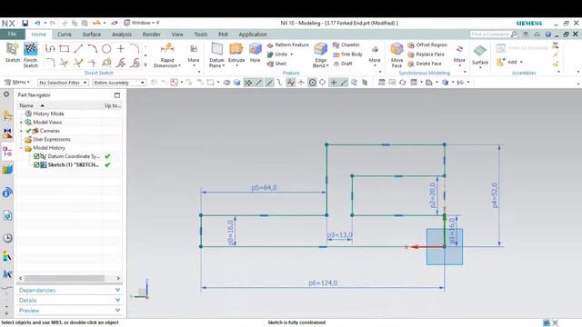 Siemens NX Tutorial #17 for Beginners #English смотреть онлайн