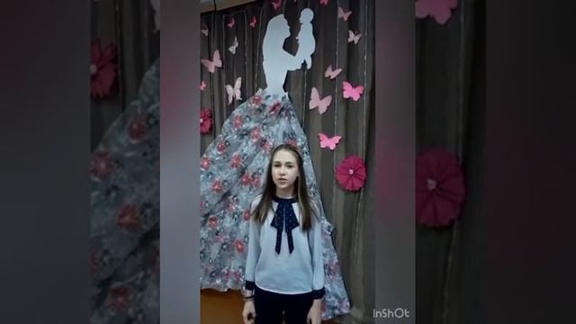 Красивое поздравление от учеников 7 класса школы села Оренбургское для мам) смотреть онлайн