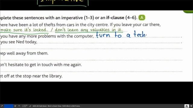 Advanced Grammar In Use | Unit 83-1 IF-clause + IMPERATIVE