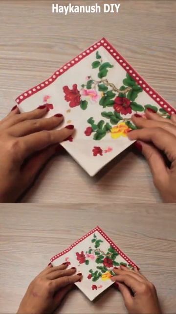 Как красиво сложить салфетки How To Fold Paper Napkin #shorts смотреть онлайн