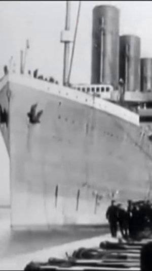 Единнственная кинохроника с Титаником #Титаник