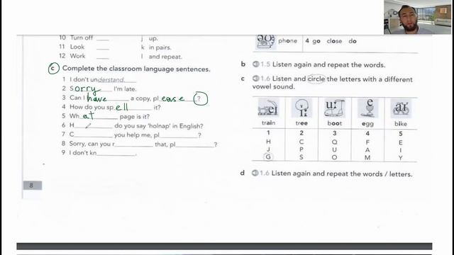 English File, Elementary, Workbook, 1C, page 8 смотреть онлайн