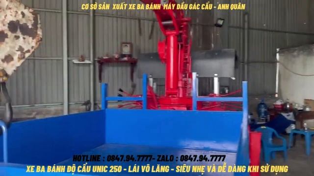 Xe Ba Gác Gắn Cẩu UNIC 250 -Máy Dầu Kubota 4 máy - Đóng xe ba gác máy dầu theo yêu cầu.LH 084794777 смотреть онлайн