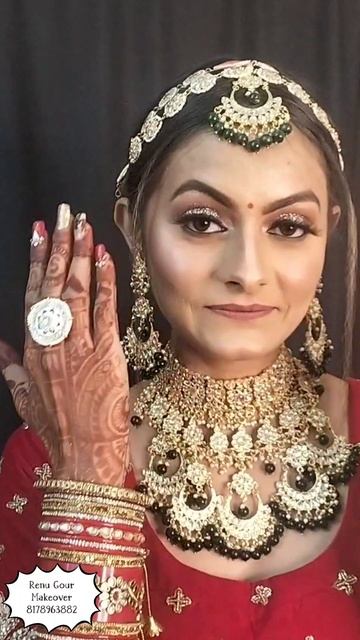 ankho ki gusta khiya maaf ho | real bridal | before and after makeup look bridal makeup by renu gou смотреть онлайн