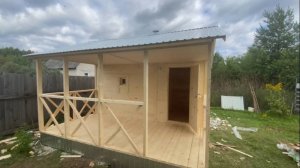 Баня под ключ 4х4 с террасой