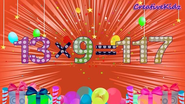 Multiplication tables 13 | Popular Multiplication songs for children