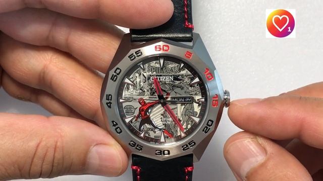 AW0061-01W Citizen Marvel Spider-Man Eco-Drive Titanium смотреть онлайн
