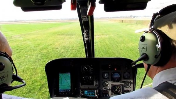 Eurocopter EC 120 B Colibri helicopter startup and take off