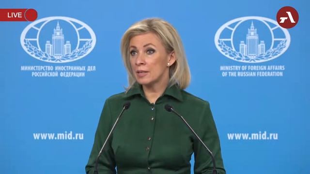 Россия ожидает от Армении и Азербайджана официальной реакции: Мария Захарова смотреть онлайн