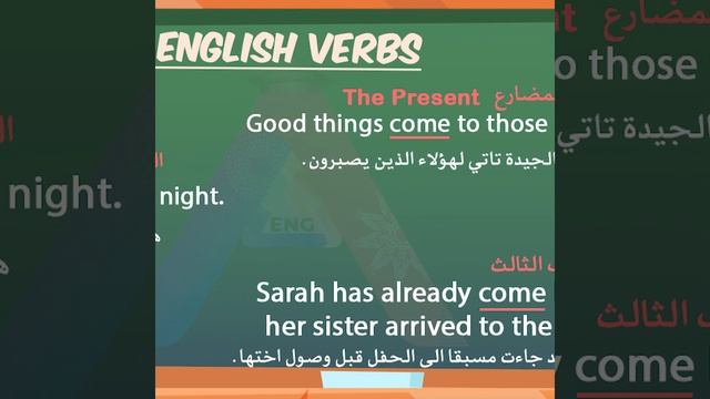 تعلم الانجليزية من الصفر: تعلم الافعال الانجليزية مع تصاريفها باسهل طريقة مع الامثلة | رقم 8 смотреть онлайн
