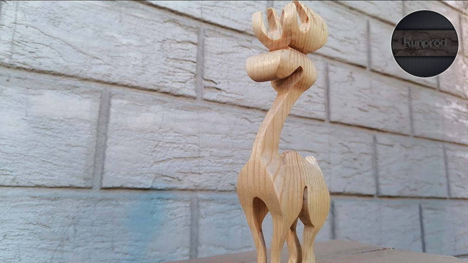 Статуэтка оленя из дерева на ленточной пиле + шаблон смотреть онлайн