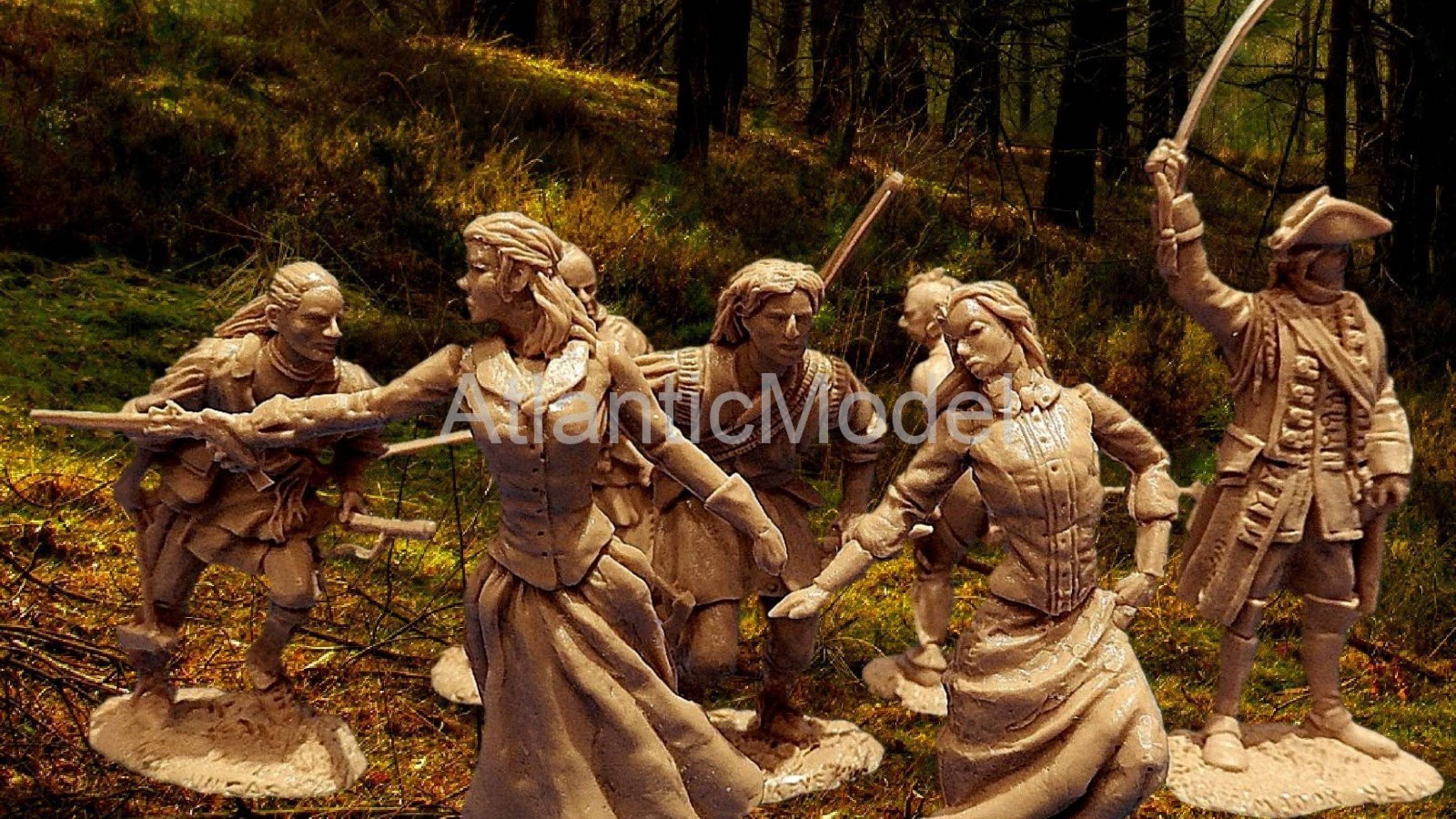 солдатики Barzso LOD Герои романа Последний из Могикан 7 фигур 7 поз смотреть онлайн