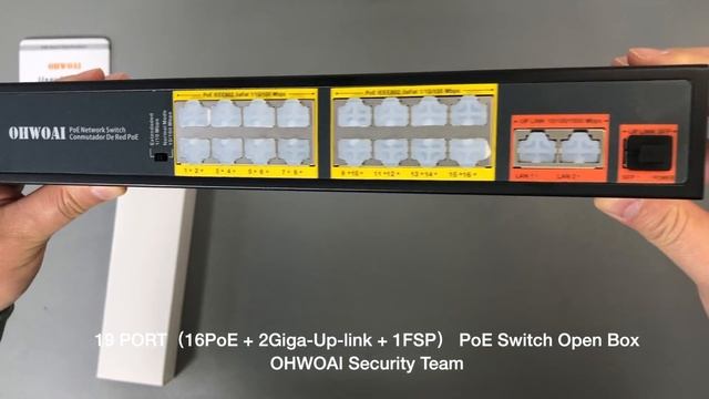 OHWOAI 18 Port Gigabit Uplink Unmanaged Poe Network Switch Unboxing смотреть онлайн