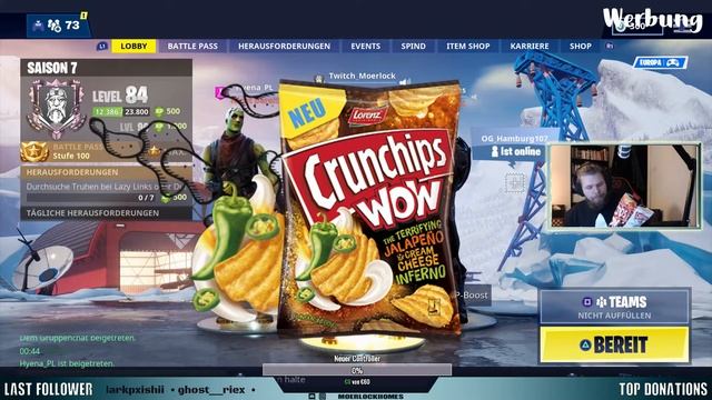 CRUNCHIPS WOW JALAPENO CREAM CHEES TEST ON STREAM: Nerven Nahrung! смотреть онлайн