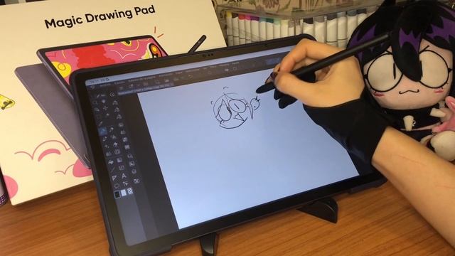 Come sketch with me :)🖊️🌱| XPPen New Magic Drawing Pad (Review) | смотреть онлайн